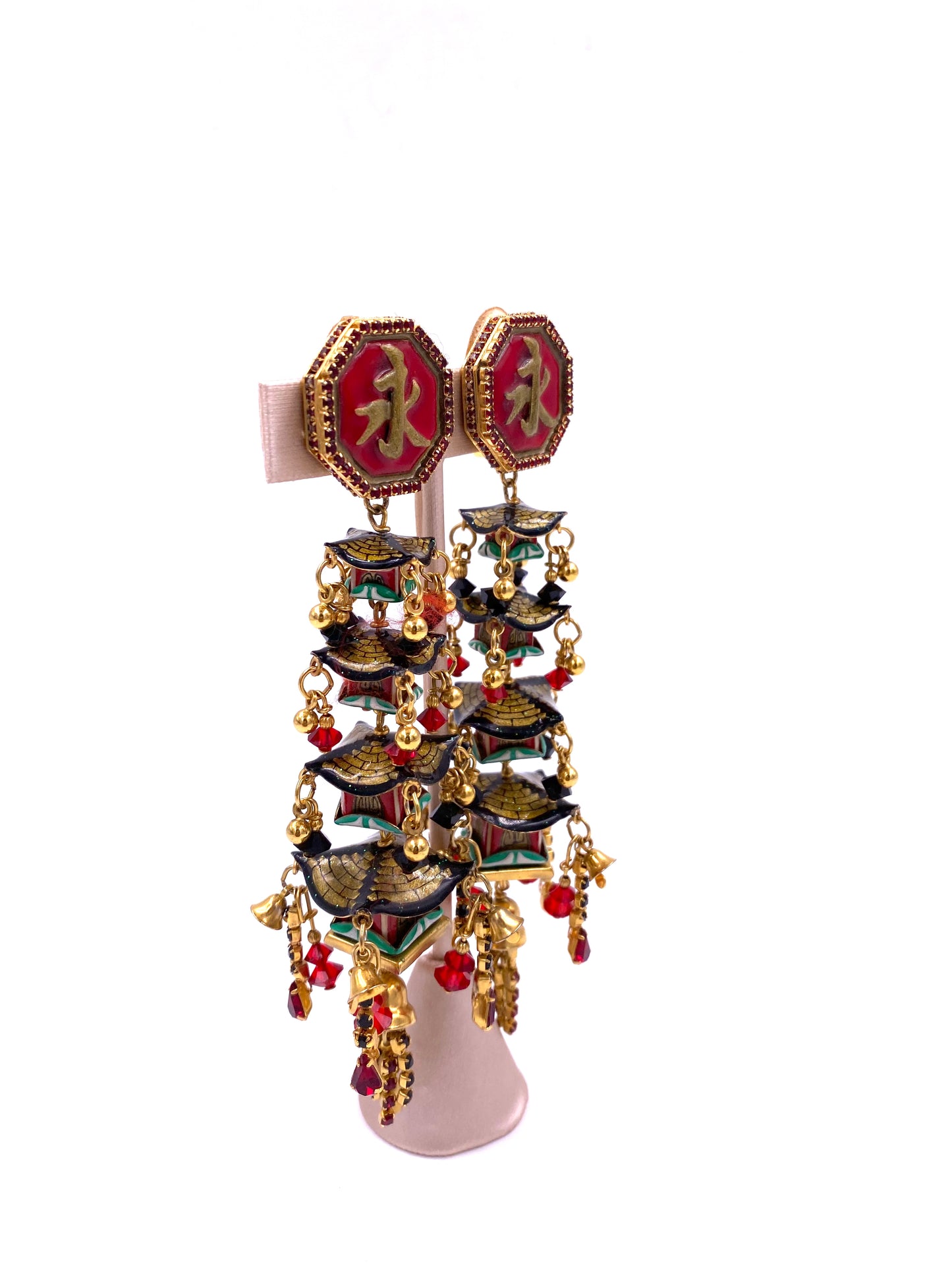 Lunch at The Ritz Chinese Temple Earrings