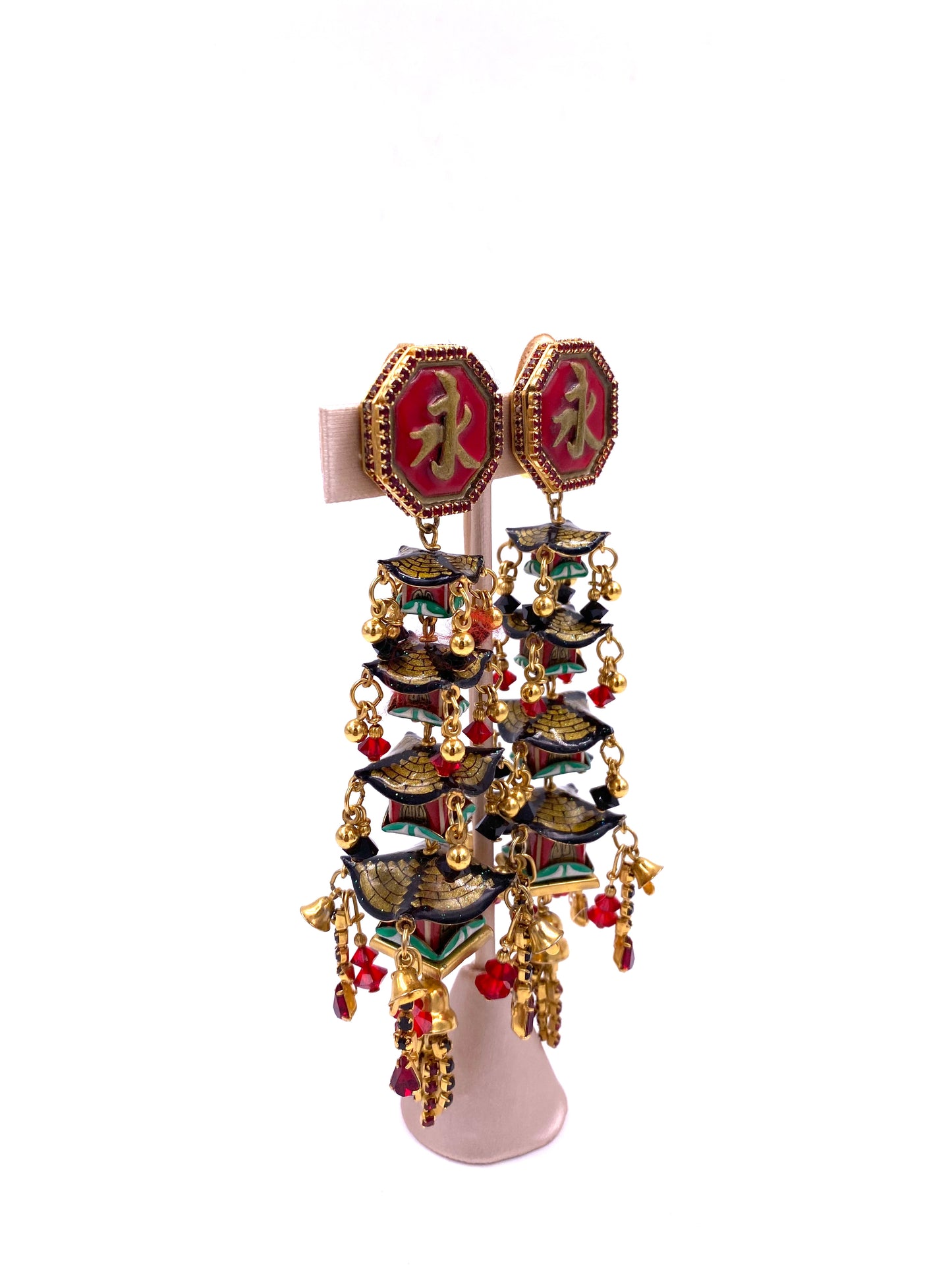 Lunch at The Ritz Chinese Temple Earrings