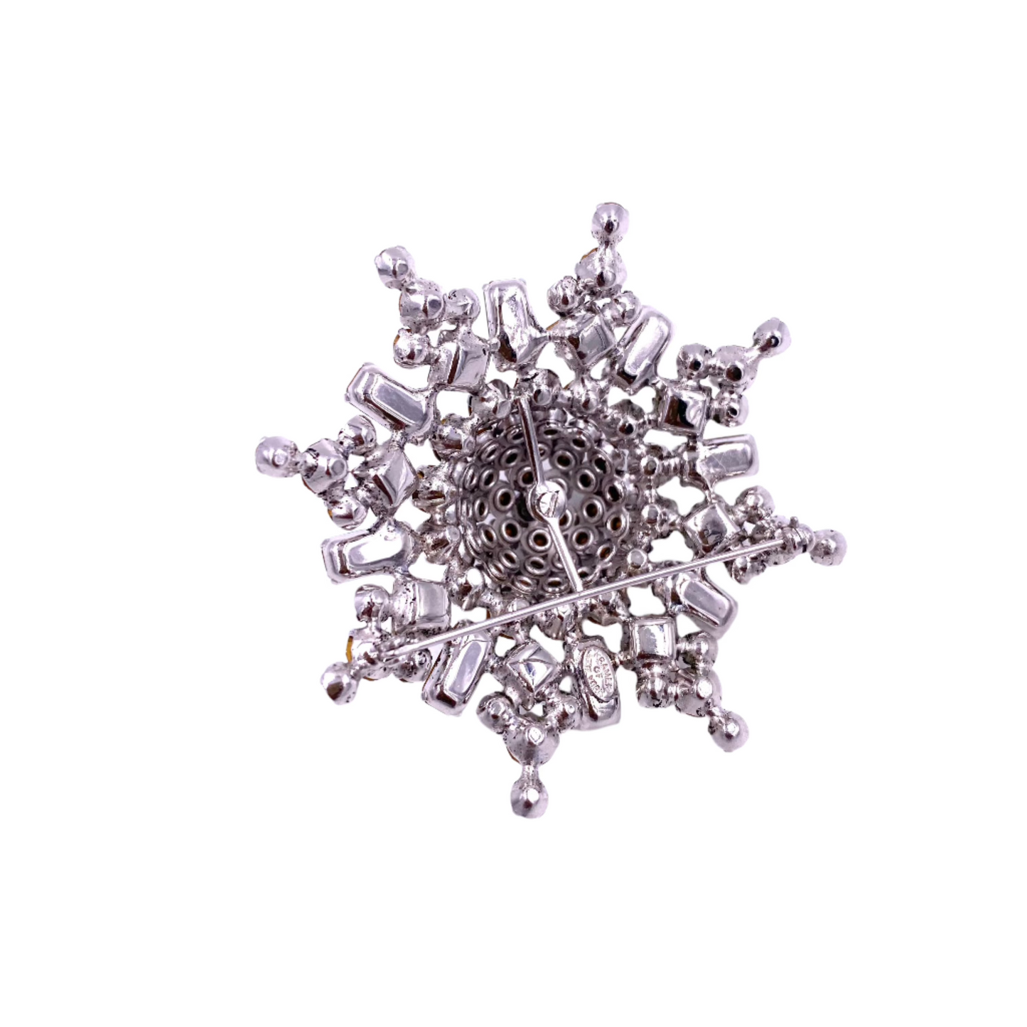 Kramer Rhinestone Wheel Brooch