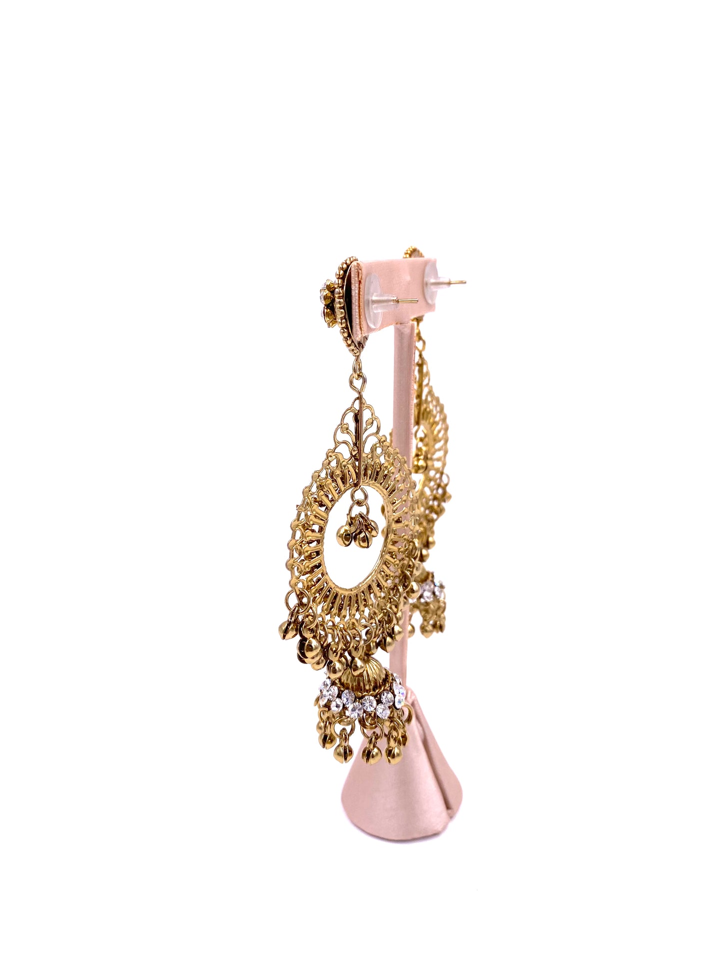 Gold & Crystal Chandelier Earrings