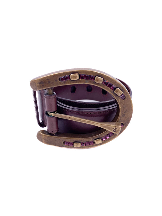 Ralph Lauren Horse Bit Buckle Leather Belt