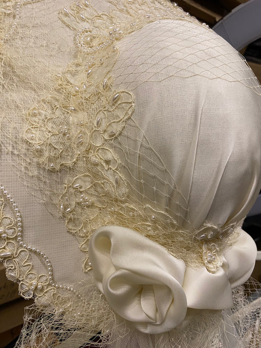 Bridal Hat with Veil - The Kit Vintage