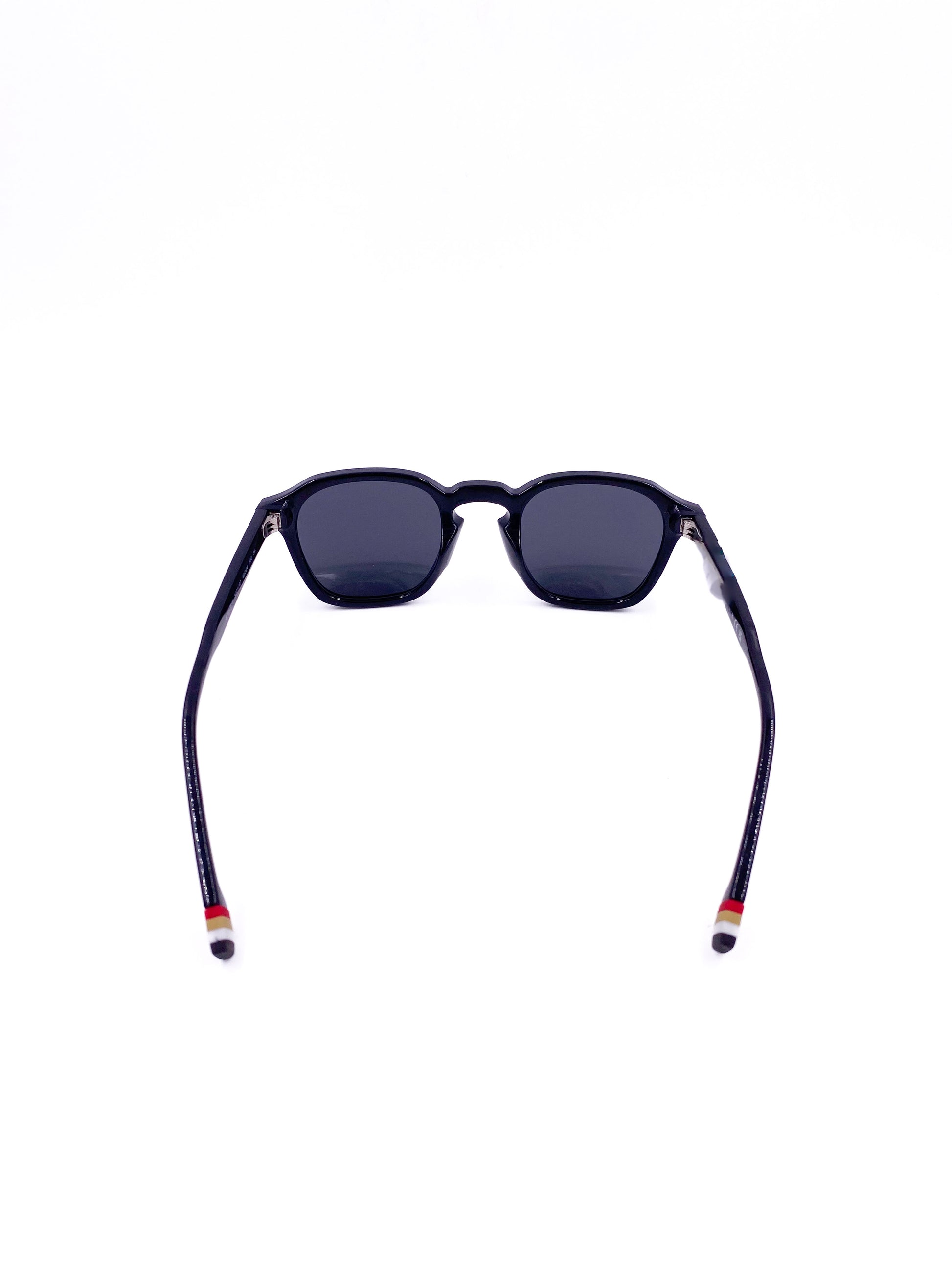 Burberry Black Stripe Detail Square Frame Sunglasses - The Kit Vintage