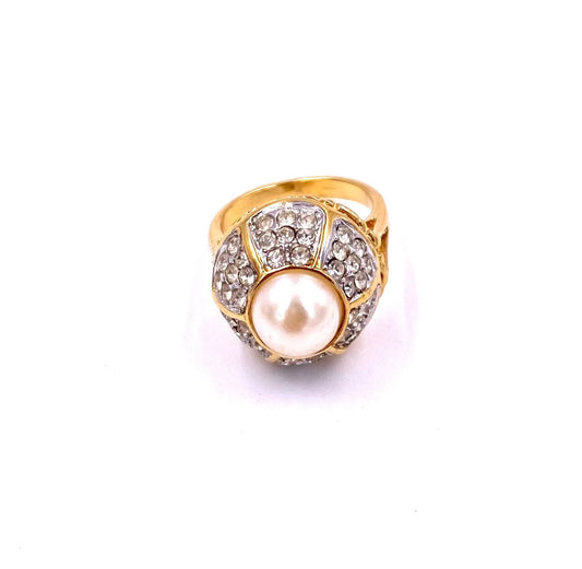 Pearl Dome Cocktail Ring