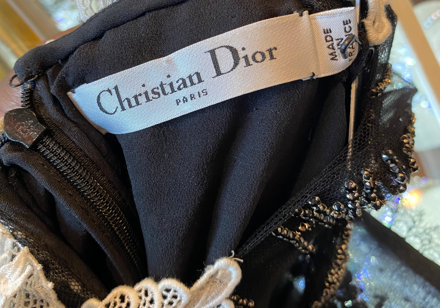 Christian Dior by John Galliano Cruise 2008 Blk/Wht Cocktail Dress