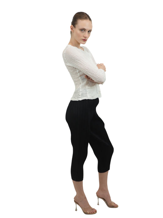 IM Cauliflower White Cardigan With Pockets