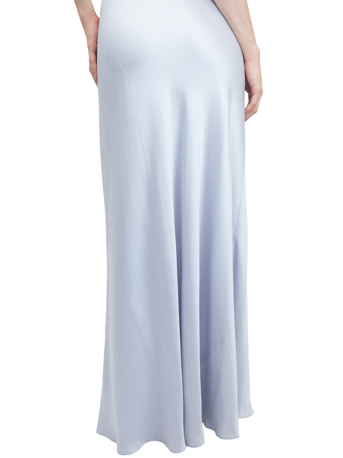 Jane Booke Baby Blue Silk Slip Dress W Low Back