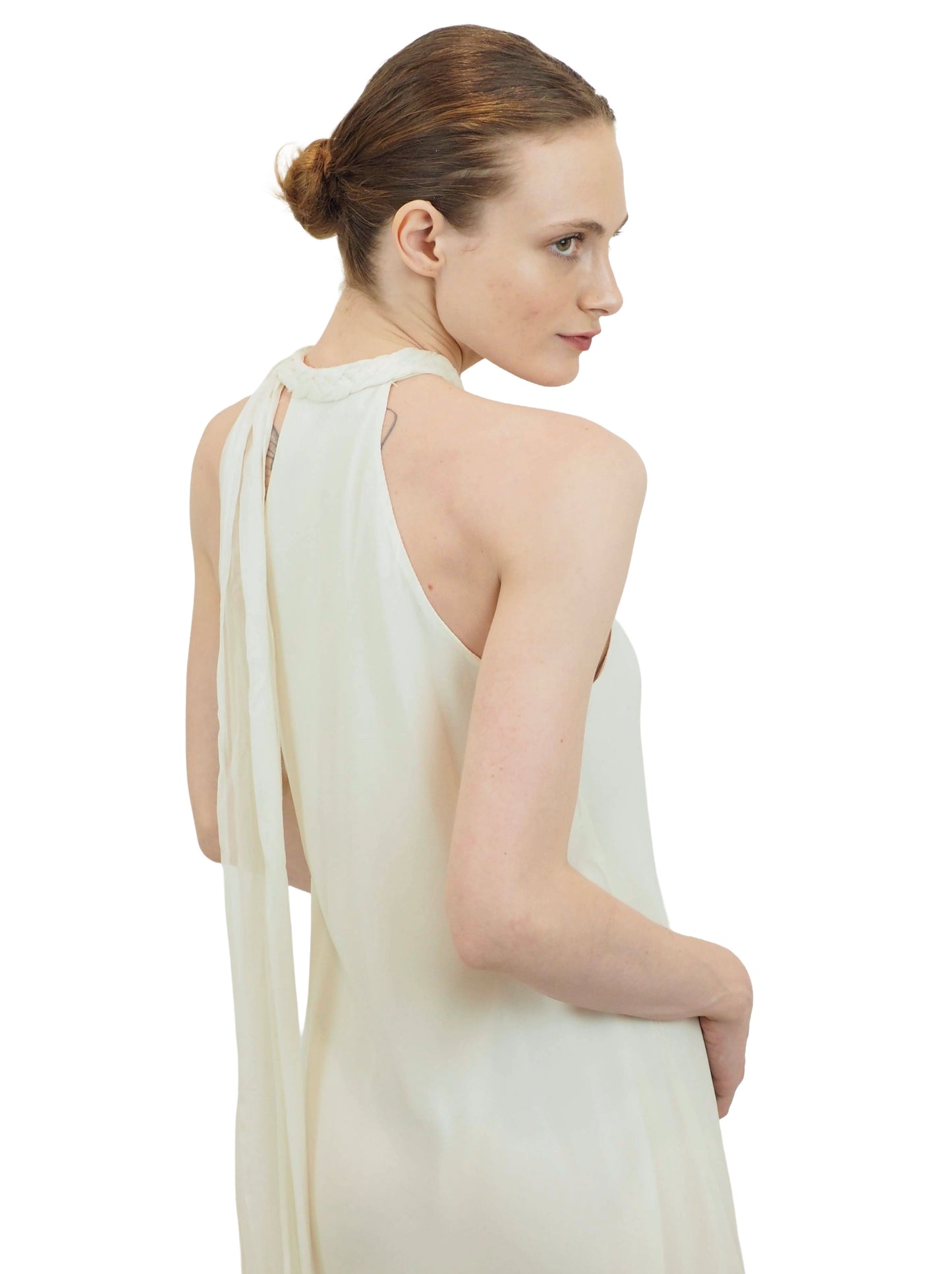 Jane Booke Dress With  Braided Neck