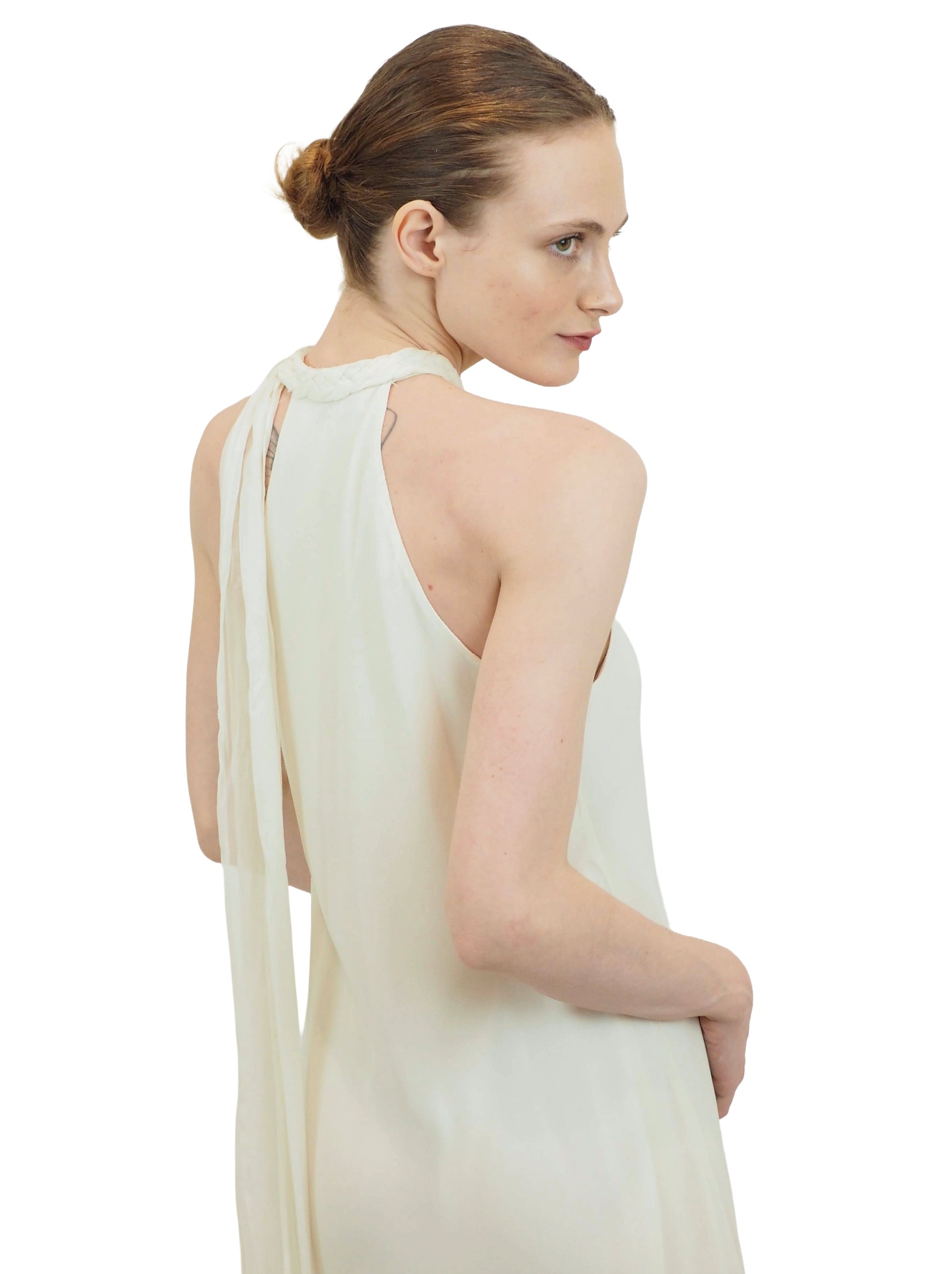 Jane Booke Dress With  Braided Neck