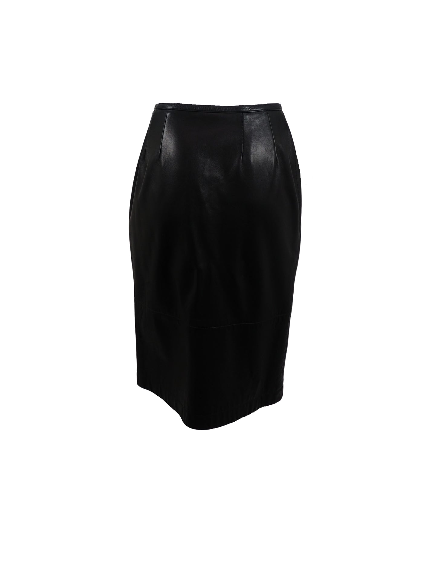 Jean Muir Leather Skirt