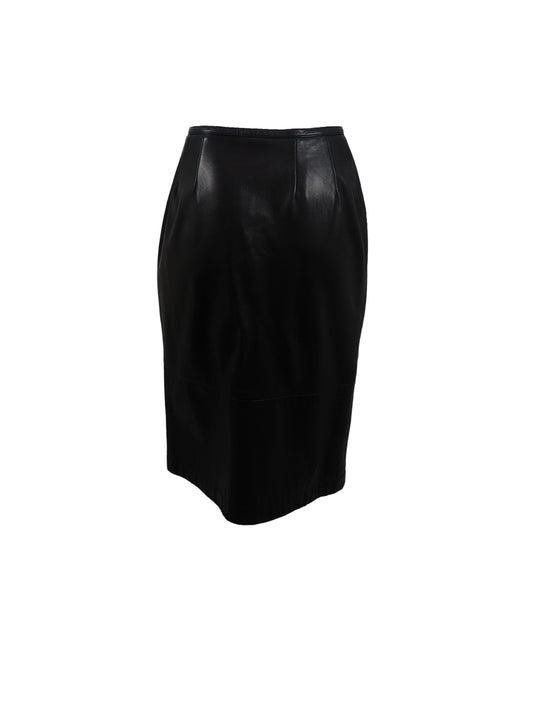 Jean Muir Leather Skirt