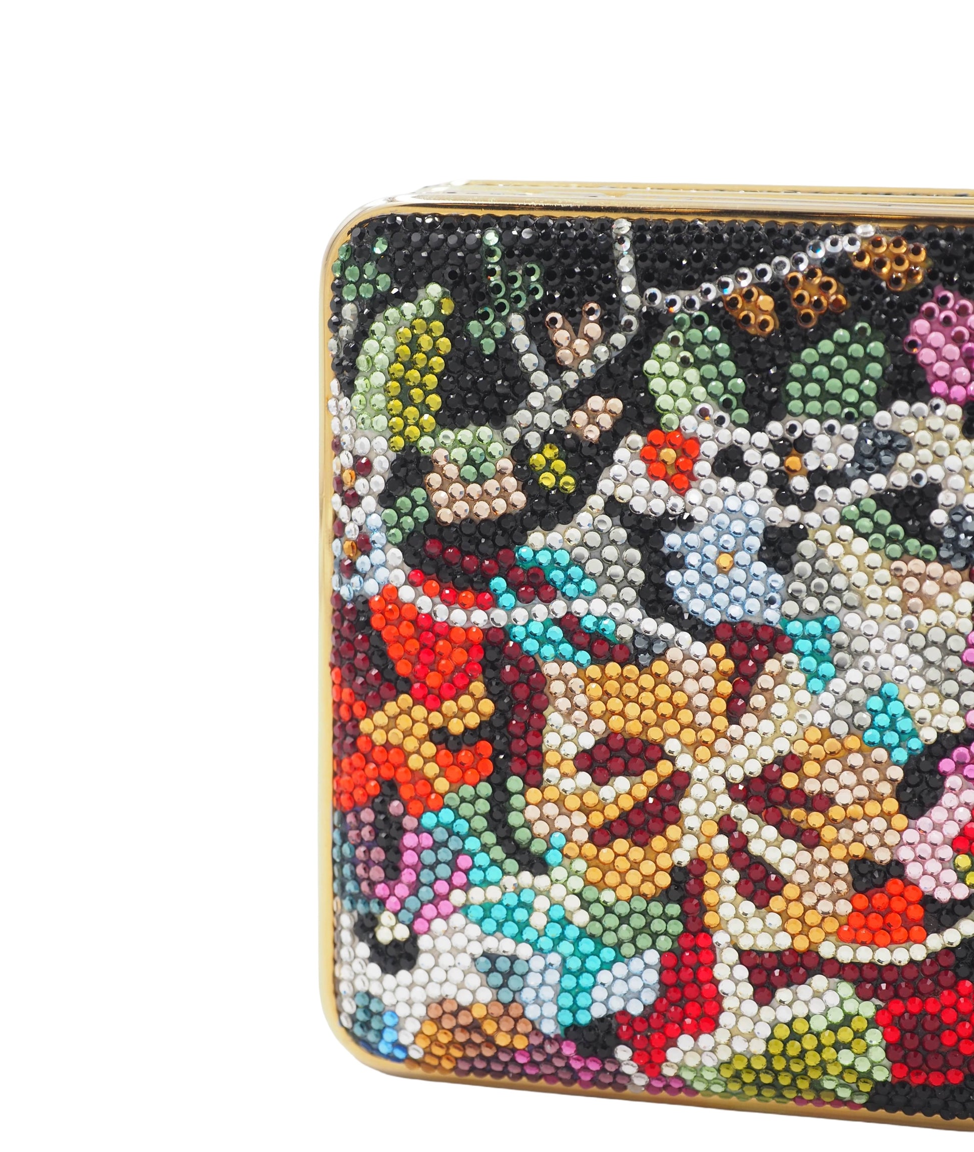 Judith Leiber Beaded Flower Clutch 