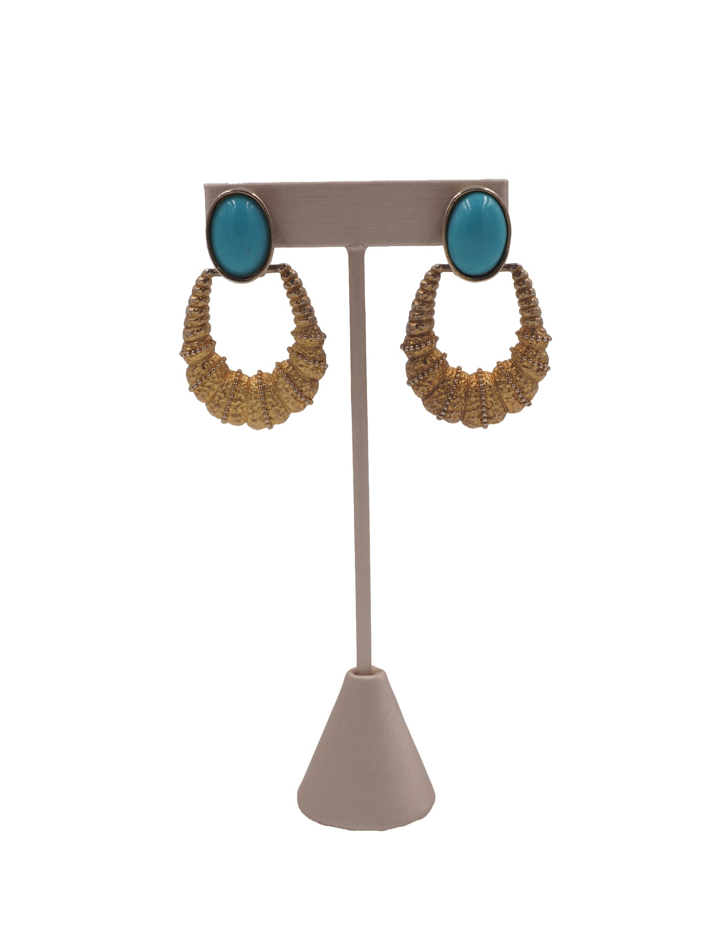 Kenneth Jay Lane  Door Knockers with Turquoise