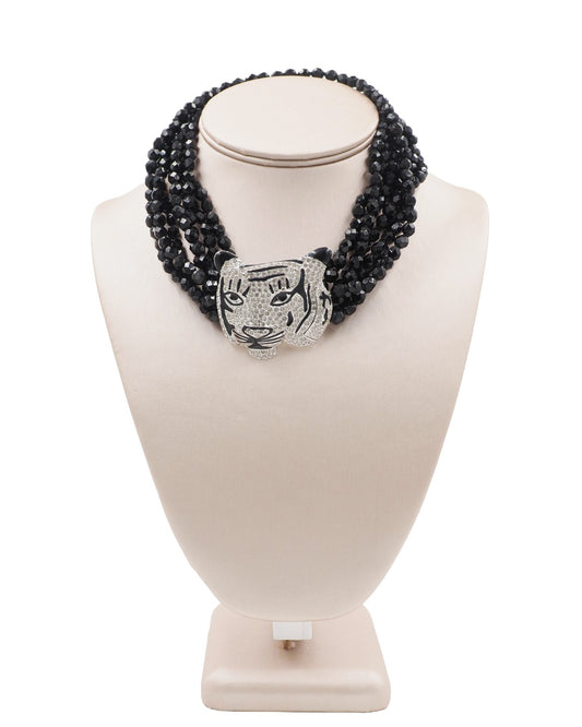 Kenneth Jay Lane Tiger Choker Necklace