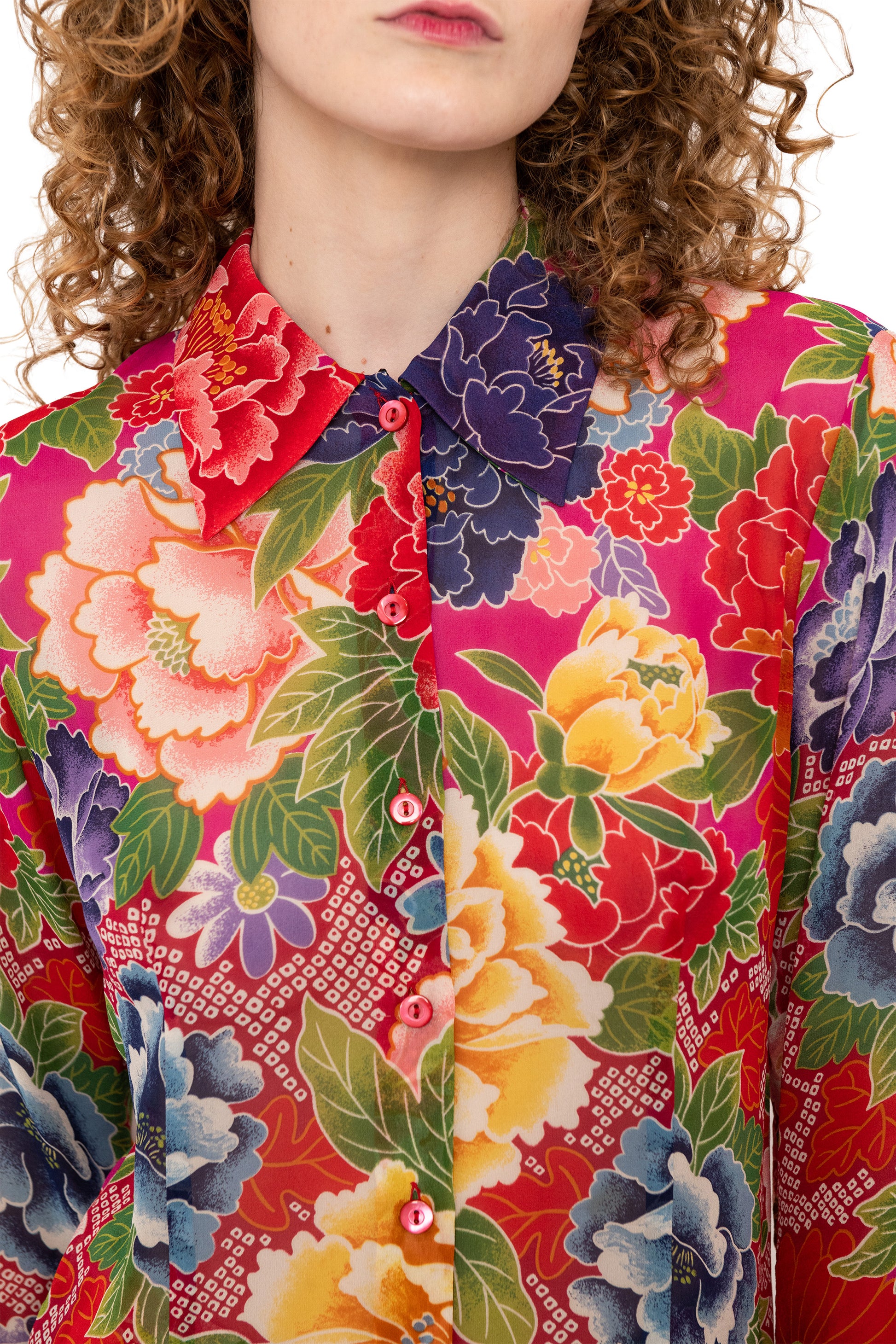 vintage floral set by kenzo paris, retro womenswear, vintage clothing