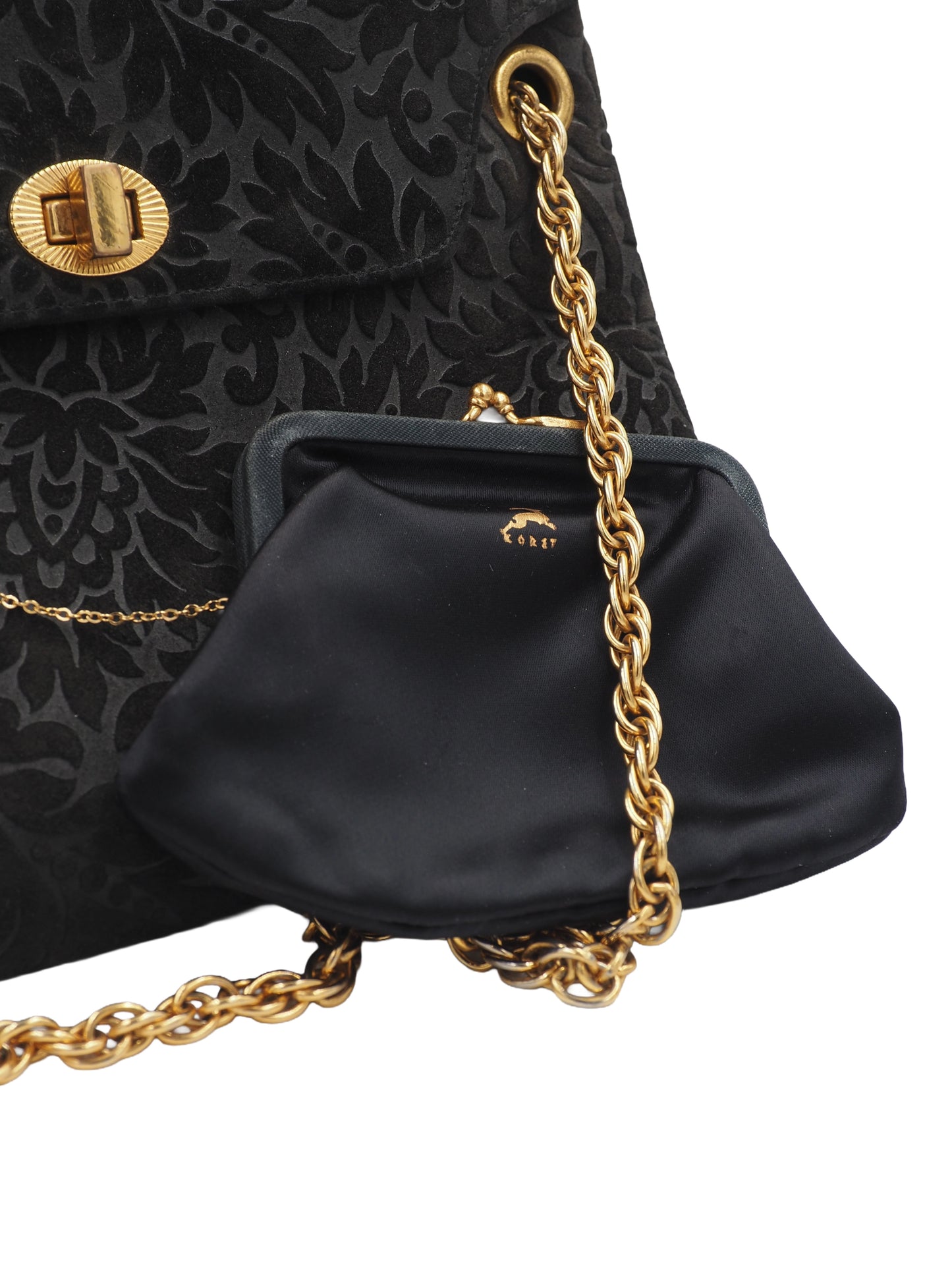 Koret Embossed Leather With Gold Chain bag