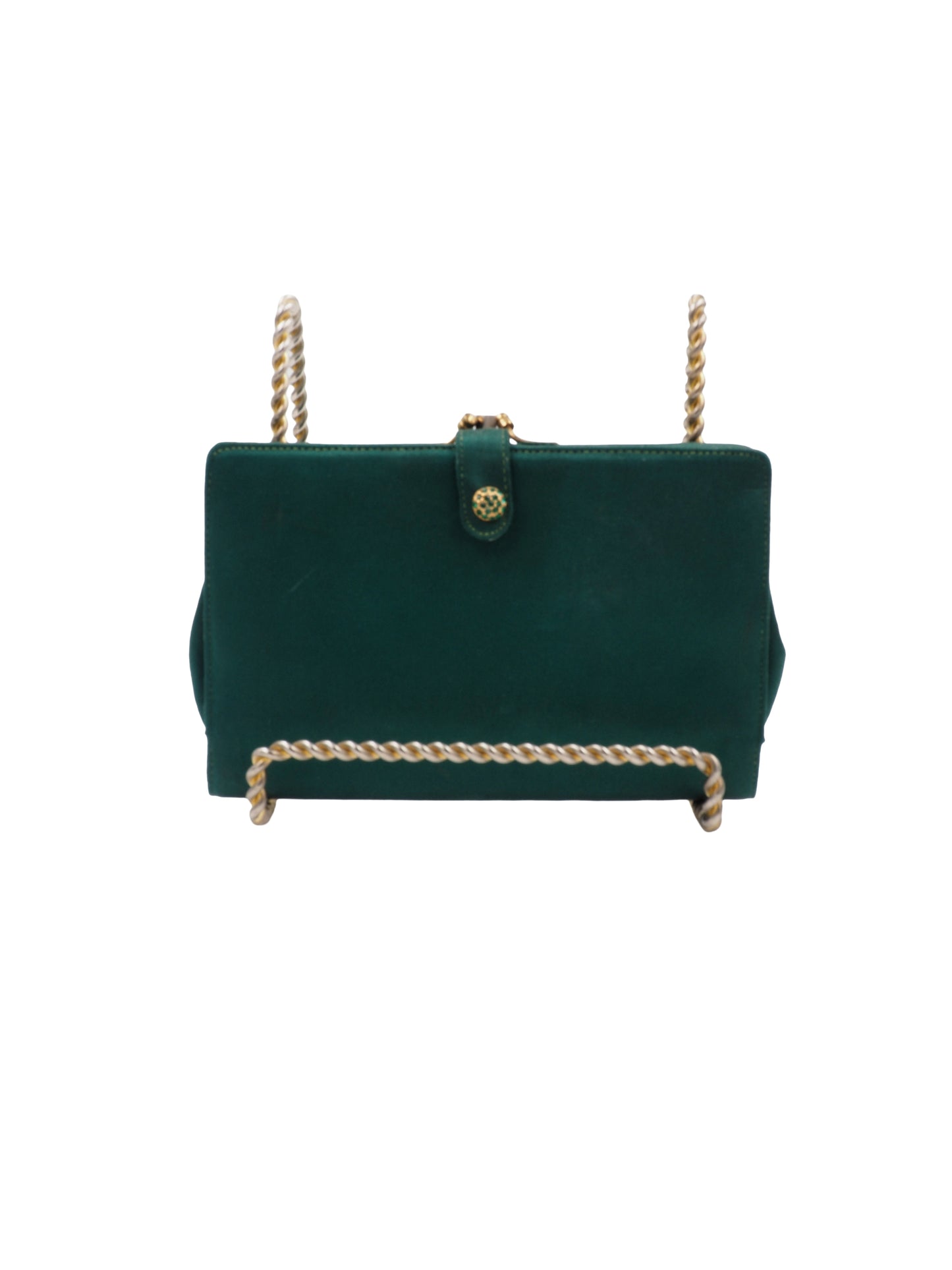 Koret Green Satin Clutch