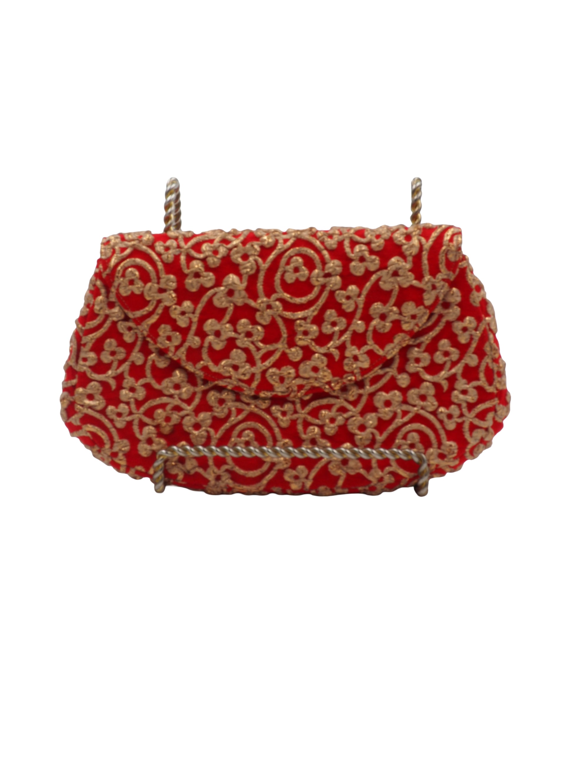 Koret Red W Gold Clutch