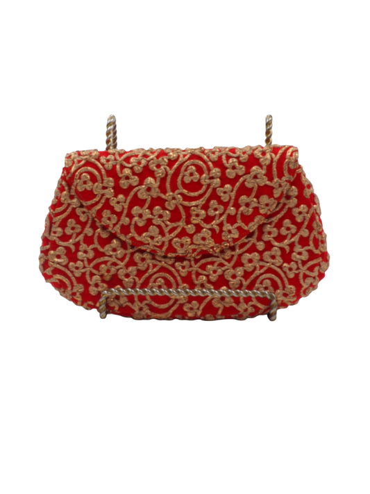Koret Red W Gold Clutch