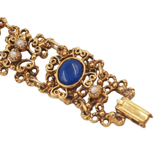 LJM Signed Filigree Bracelet