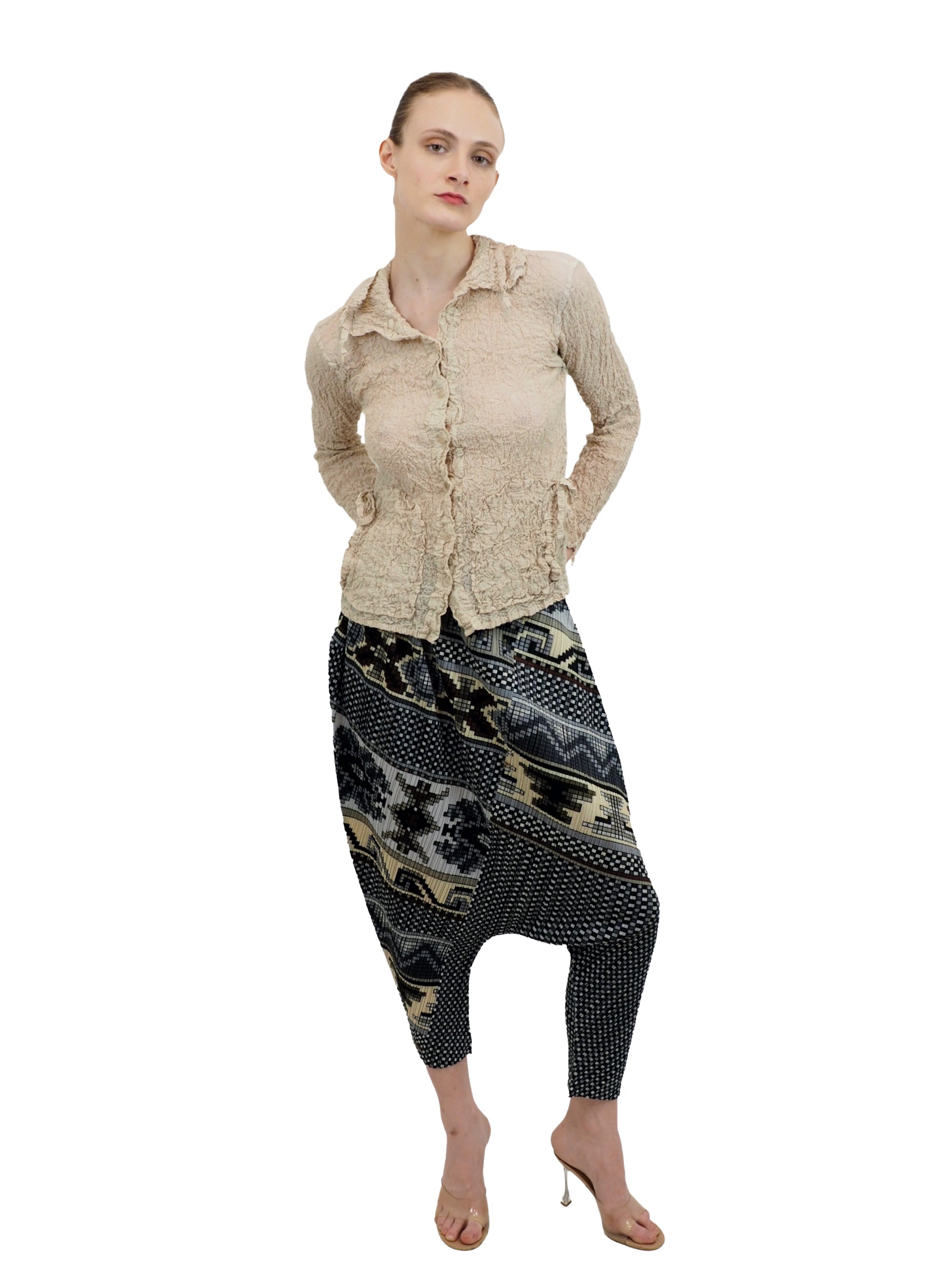 Me Issey Miyake Cream Cardigan