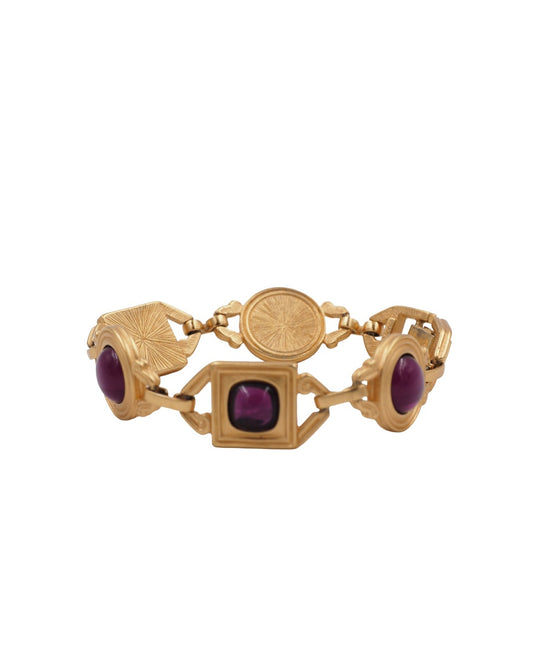 Monet purple Cabochon Bracelet