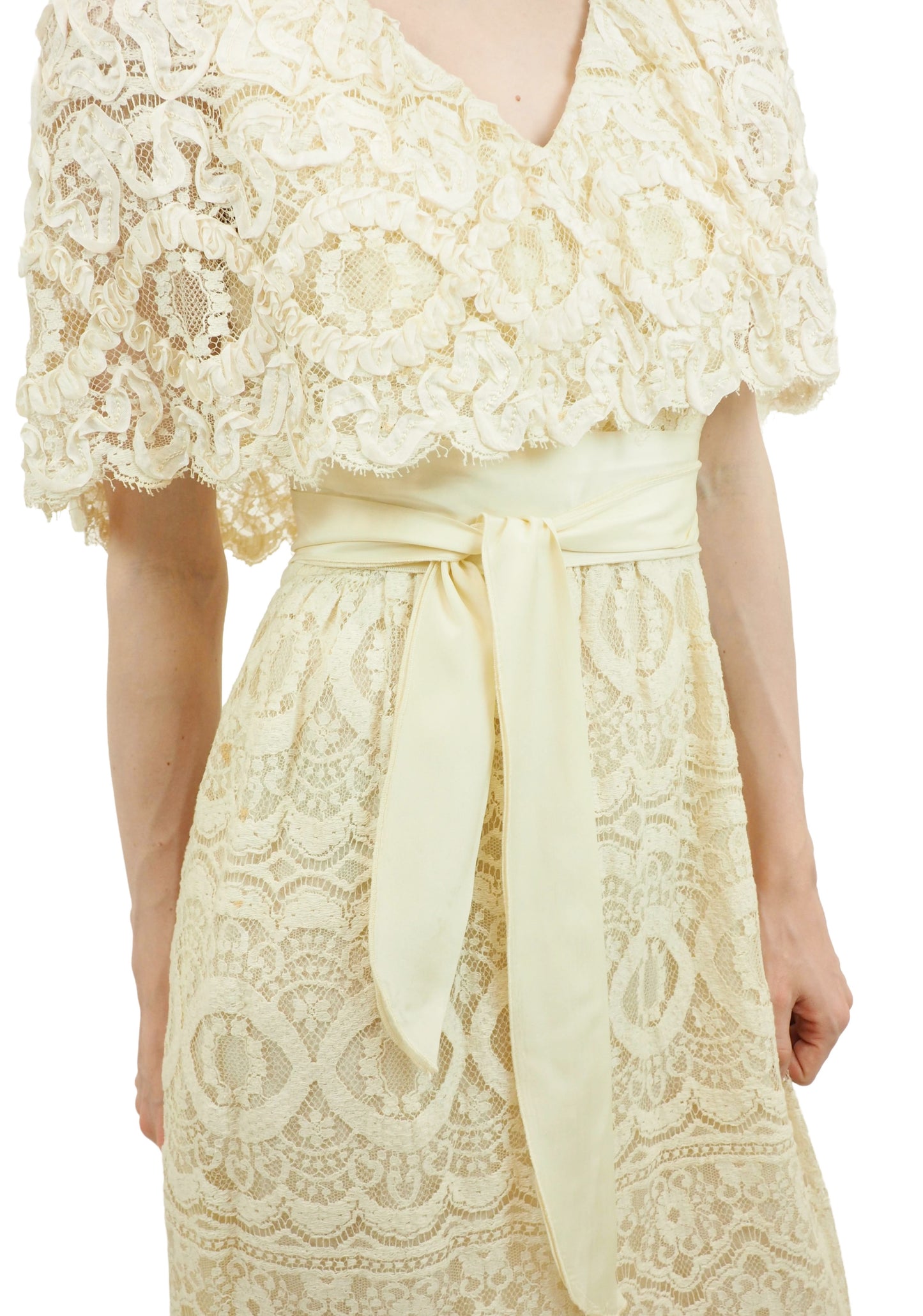 Morton Myles Cream Lace Dress 