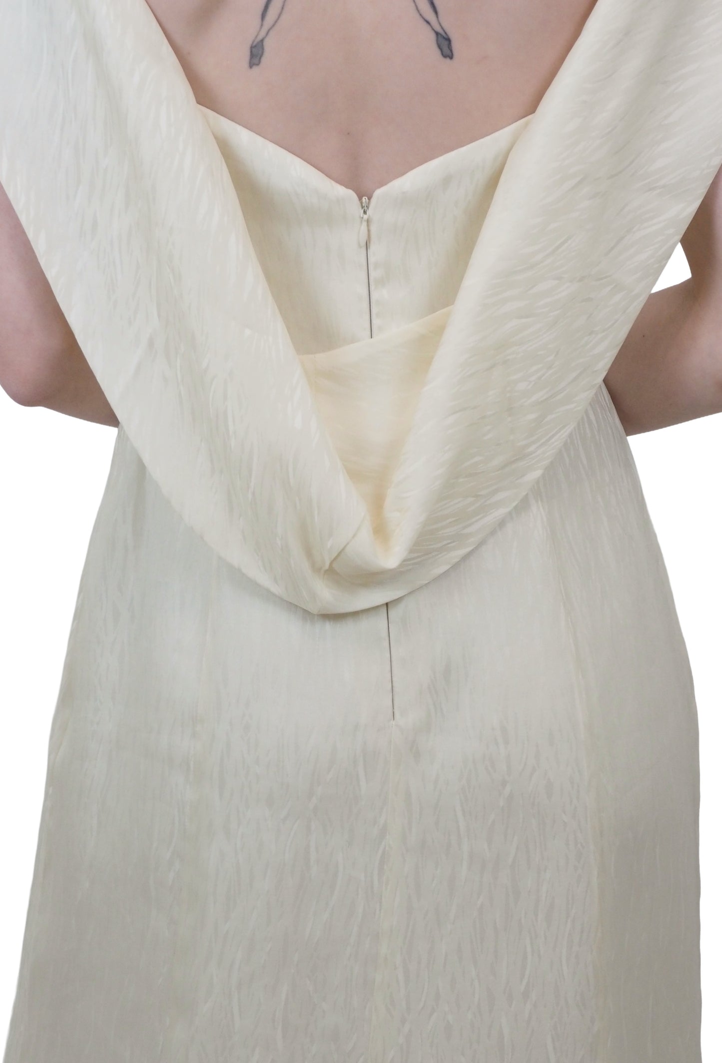 Off the Shoulder Ivory Gown