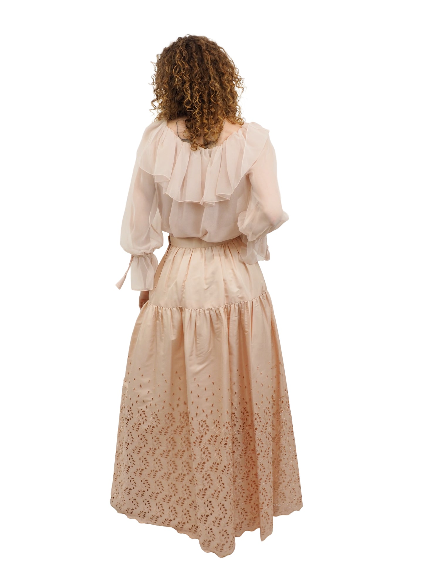 Oscar De La Renta Skirt & Blouse Set