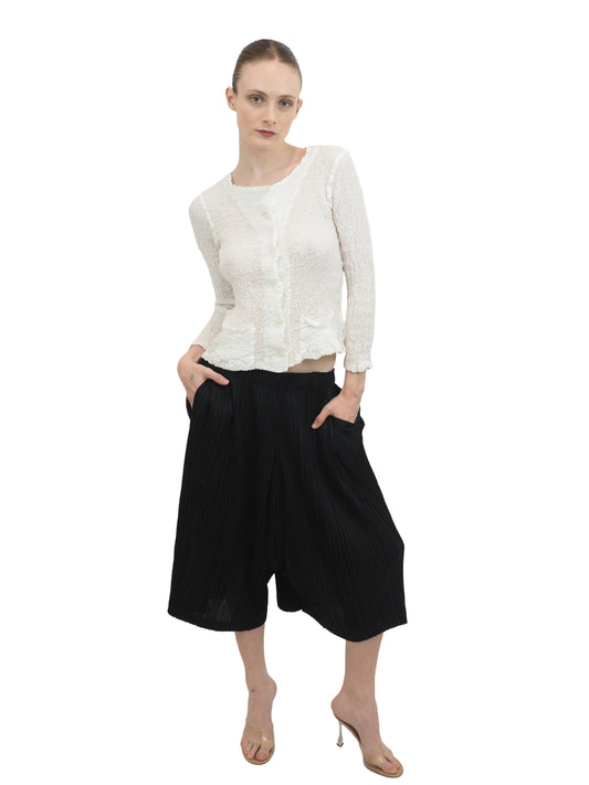 Pleats Please Black Harem Pants