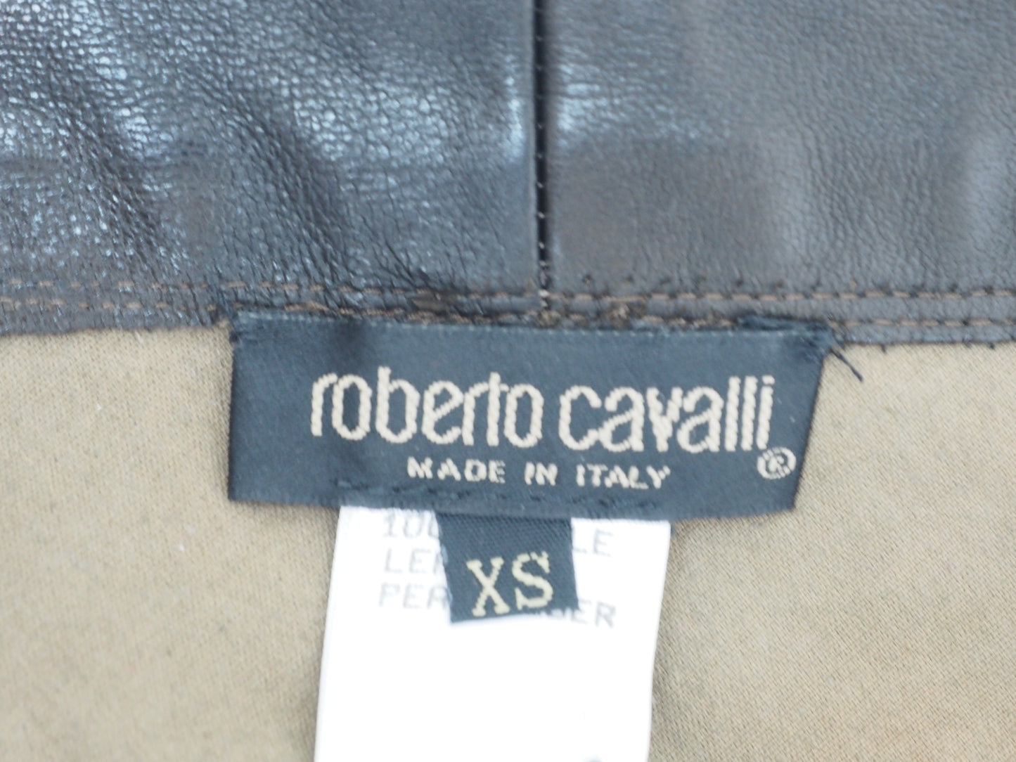 Roberto Cavalli leather