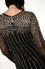 Load image into Gallery viewer, Rhinestone Jersey Cocktail Dress
