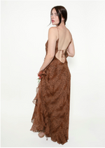 Load image into Gallery viewer, Blumarine Leopard Print Silk Chiffon Dress
