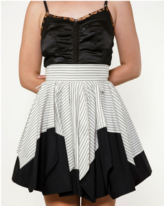 Issey Miyake Striped Skirt