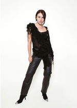 Load image into Gallery viewer, Escada Black Leather Pants
