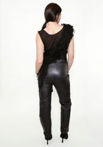 Load image into Gallery viewer, Escada Black Leather Pants
