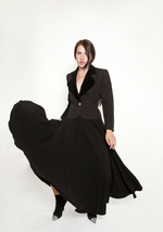 Load image into Gallery viewer, Yves Saint Laurent Cropped Black Smoking Jacket
