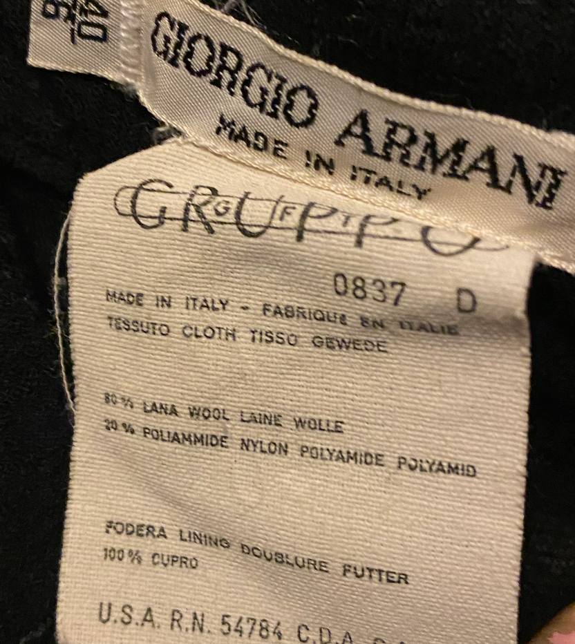 Giorgio Armani Black Circle Skirt