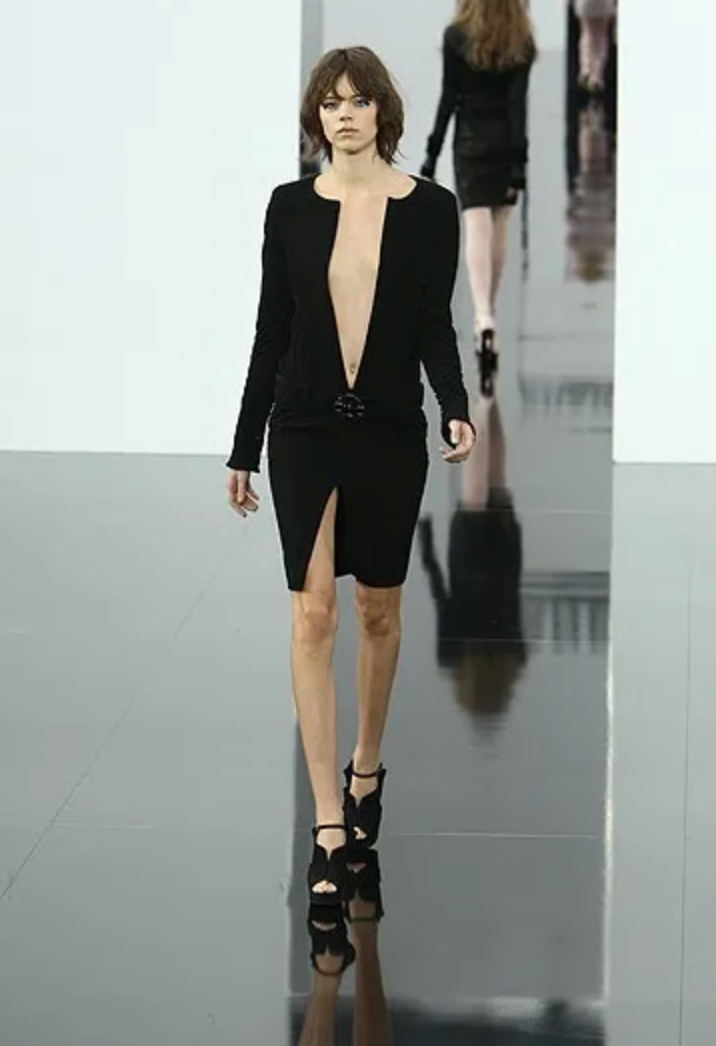 Chanel Fall 2009 Black Wool Dress W Belt