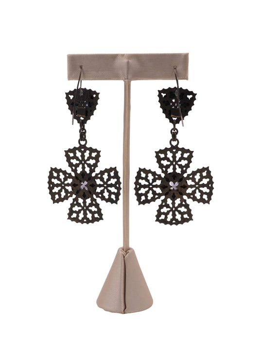 Silver Cross Earrings