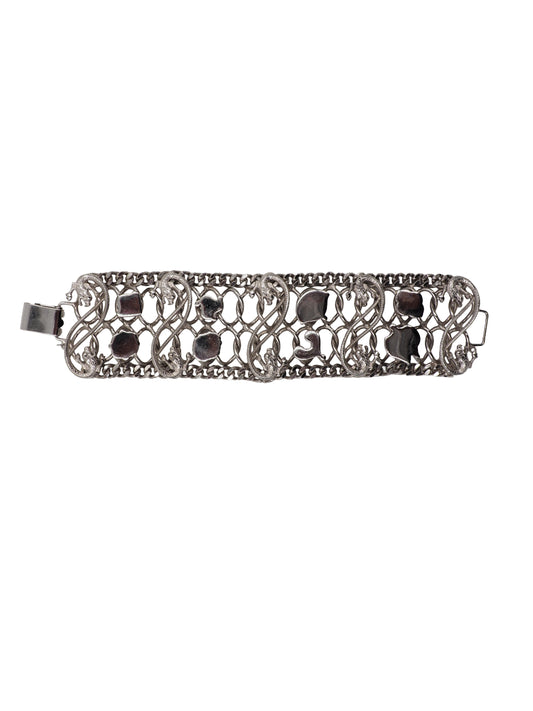 Silver Dragon Motif Bracelet