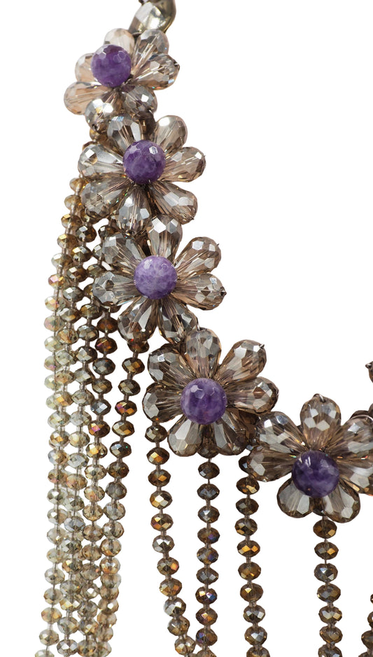 Sterling Swarovski Large Beaded Necklace