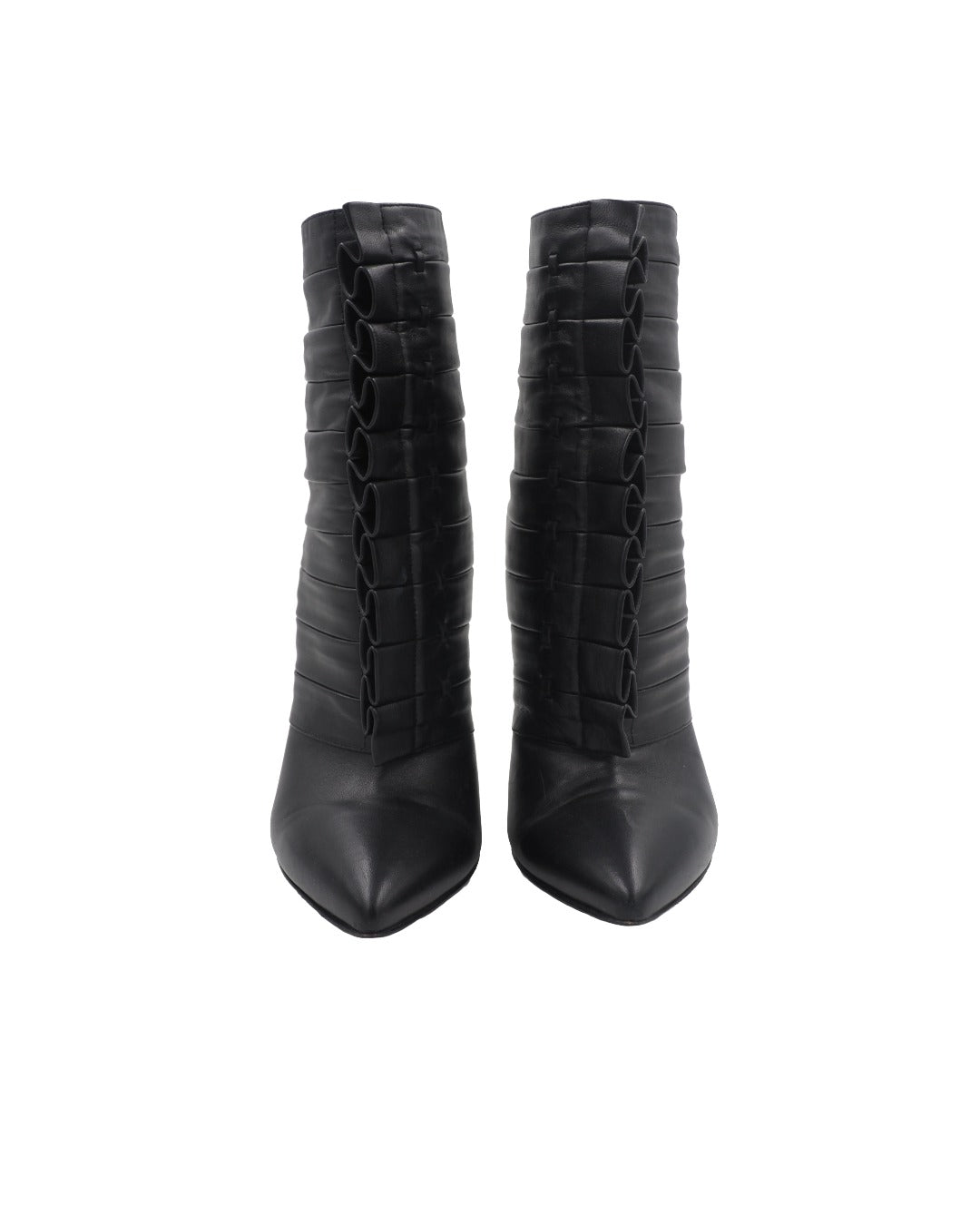 Trussardi Black Leather Booties