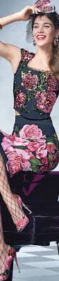 Dolce & Gabbana Sequin Floral Bustier