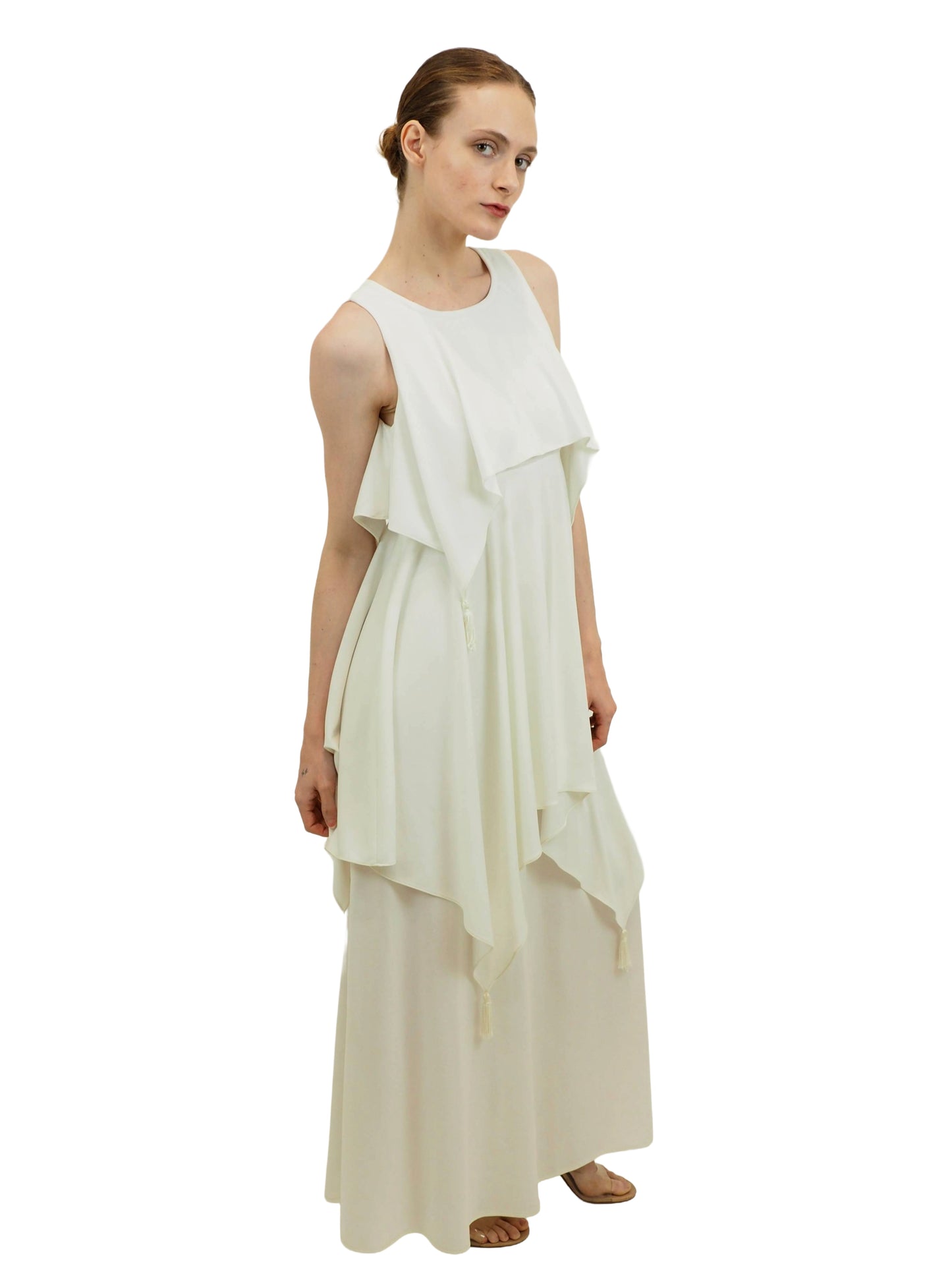 White Tiered Dress