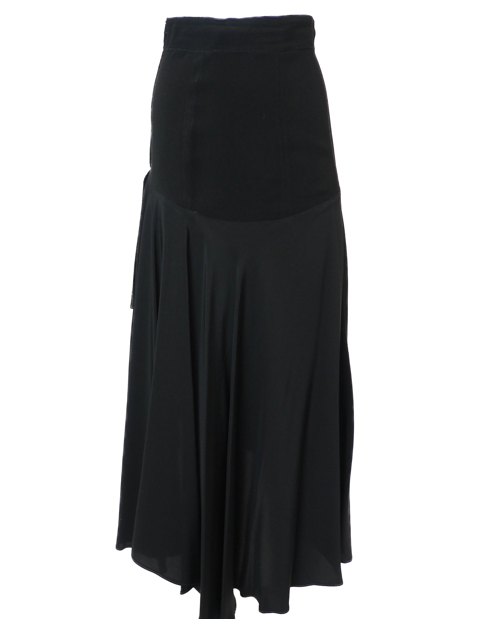 Black skirt on a white background