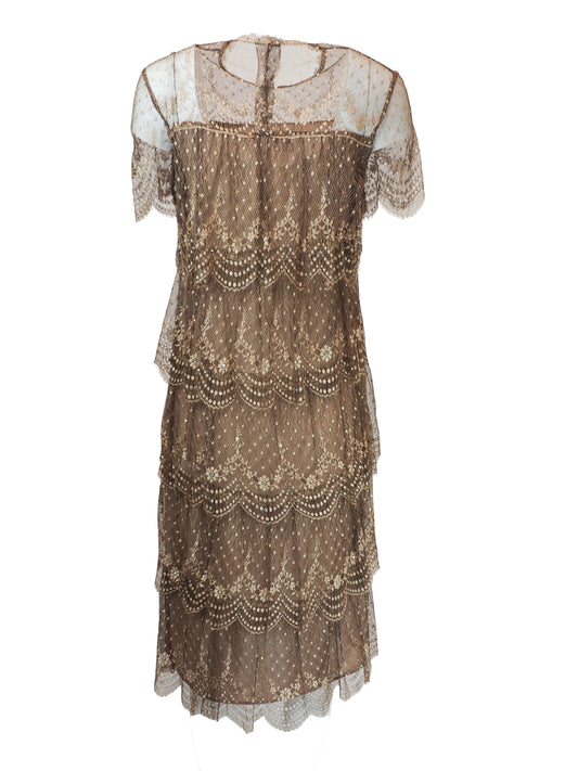 Rina Di Montella Tiered Lace Dress