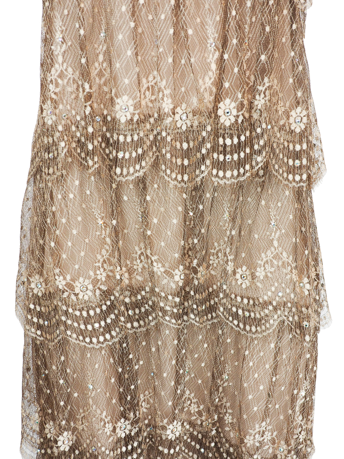 Rina Di Montella Tiered Lace Dress