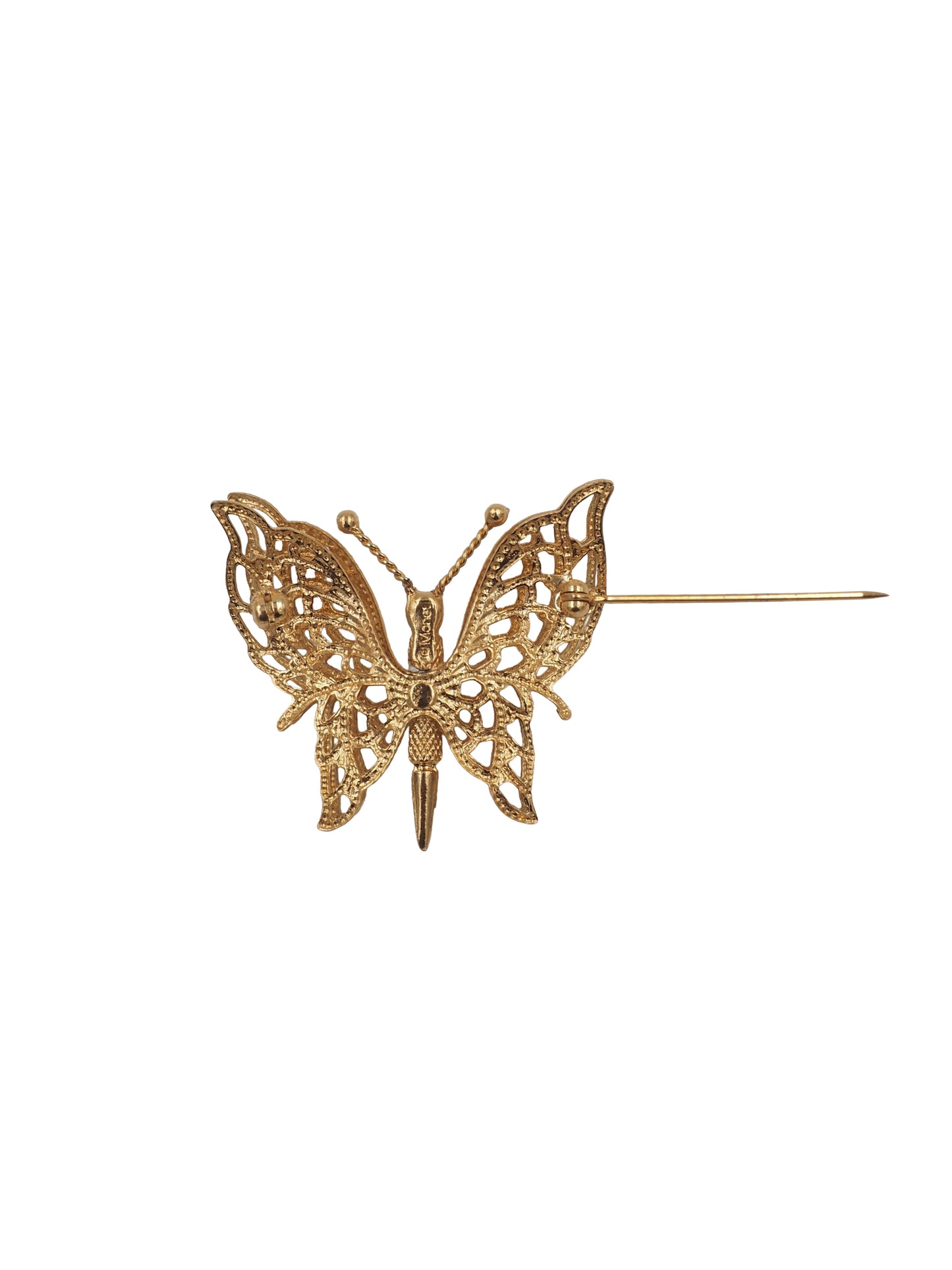 Monet Gold Butterfly Brooch