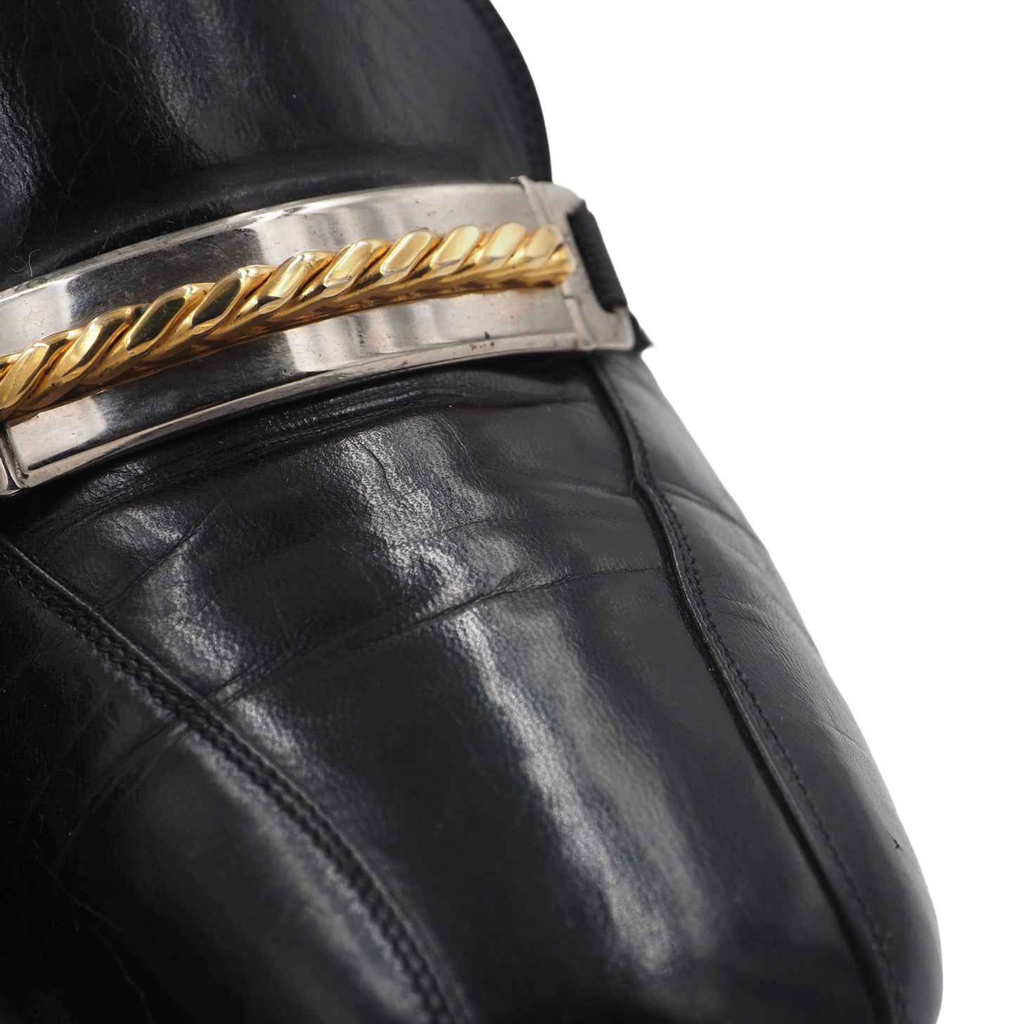 celine chain loafers